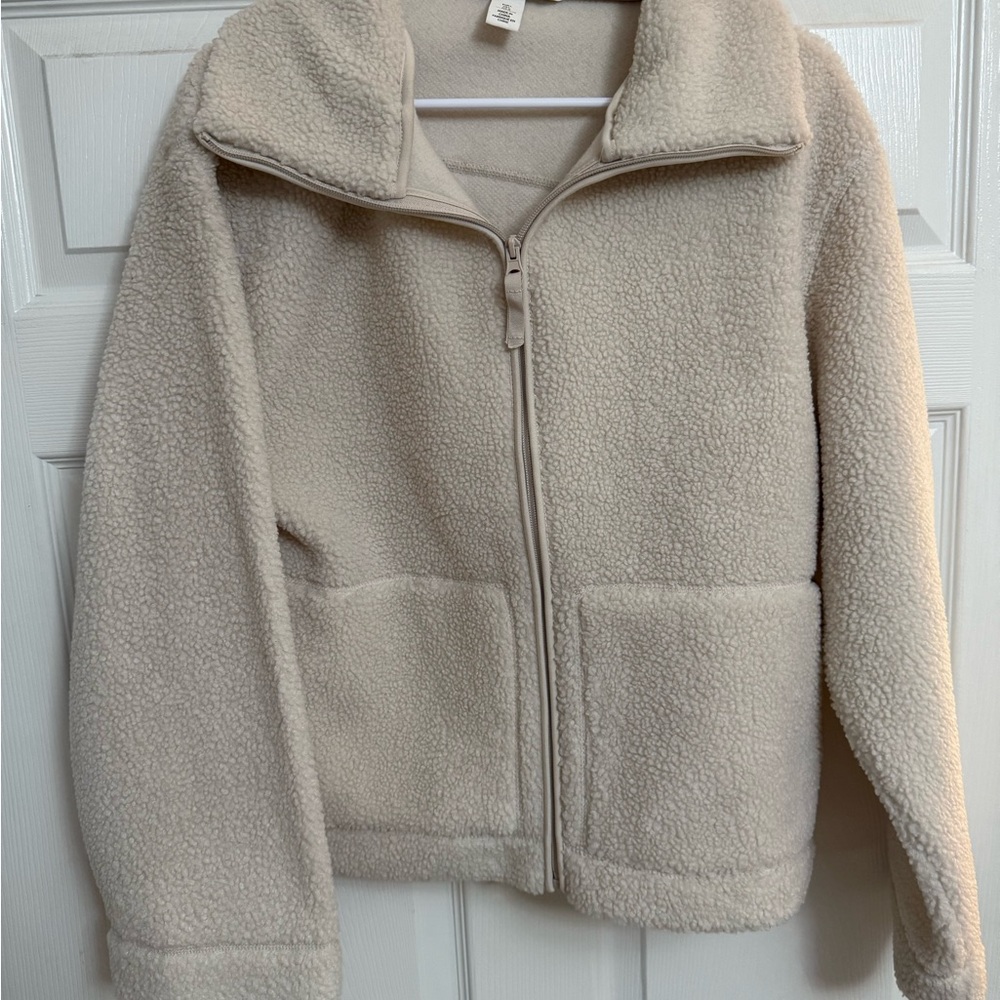 H&M Cream Fleece Jacket